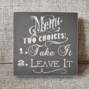 Chic Gray Wall Decor Sign